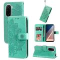 Custodia a portafoglio per Xiaomi Poco M7 4G serie Mandala - Verde