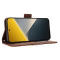 Custodia a portafoglio per Xiaomi Poco X8 - Marrone