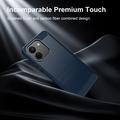 Custodia in TPU spazzolato per Xiaomi Poco X8 Power - Fibra di Carbonio - Blu