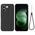 Custodia in silicone liquido con cinghia a mano per Xiaomi Poco X8 Power
