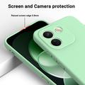Custodia in silicone liquido con cinghia a mano per Xiaomi Poco X8 Power - Verde