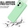 Custodia in silicone liquido con cinghia a mano per Xiaomi Poco X8 Power - Verde