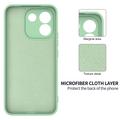 Custodia in silicone liquido con cinghia a mano per Xiaomi Poco X8 Power - Verde