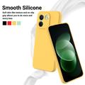 Custodia in silicone liquido con cinghia a mano per Xiaomi Poco X8 Power - Gialla