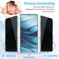 Proteggi Schermo in Vetro Temperato a Copertura Totale Privacy per Xiaomi Poco X8 - Bordo Nero