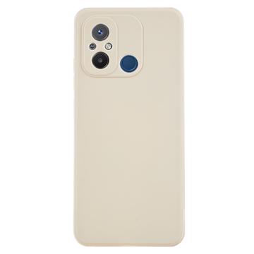 Custodia in TPU Opaca Anti-Impronte per Xiaomi Redmi 12C - Bianca