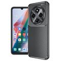 Custodia in TPU Beetle in Fibra di Carbonio per Xiaomi Redmi 14R/14C/Poco C75 - Nera