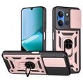 Custodia ibrida con anello rotante e protezione per fotocamera per Xiaomi Redmi 15 4G/5G