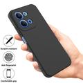 Custodia in silicone liquido con cinghia a mano per Xiaomi Redmi 15C - Nera