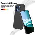 Custodia in silicone liquido con cinghia a mano per Xiaomi Redmi 15C - Nera