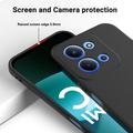 Custodia in silicone liquido con cinghia a mano per Xiaomi Redmi 15C - Nera