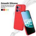 Custodia in silicone liquido con cinghia a mano per Xiaomi Redmi 15C - Rossa