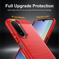 Custodia in TPU spazzolato per Xiaomi Redmi 15a/R70/R70m - Fibra di Carbonio