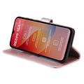 Custodia a portafoglio Mandala per Xiaomi Redmi 15a con cinturino da polso - Rosa