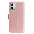 Custodia a portafoglio Mandala per Xiaomi Redmi 15a con cinturino da polso - Rosa