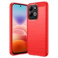 Custodia in TPU spazzolato per Xiaomi Redmi 17 5G/4G - Fibra di Carbonio