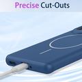 Custodia in silicone liquido per Xiaomi Redmi 17 5G/4G - Compatibile con MagSafe - Blu scuro