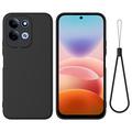 Custodia in silicone liquido con cinghia a mano per Xiaomi Redmi 17 5G/4G/M100