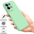 Custodia in silicone liquido con cinghia a mano per Xiaomi Redmi 17 5G/4G/M100 - Verde