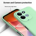 Custodia in silicone liquido con cinghia a mano per Xiaomi Redmi 17 5G/4G/M100 - Verde