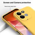 Custodia in silicone liquido con cinghia a mano per Xiaomi Redmi 17 5G/4G/M100 - Gialla