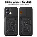Custodia ibrida con anello rotante e protezione per fotocamera per Xiaomi Redmi 17 5G/4G - Nera