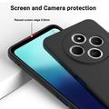 Custodia in silicone liquido con cinghia a mano per Xiaomi Redmi 17C - Nera