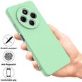 Custodia in silicone liquido con cinghia a mano per Xiaomi Redmi 17C - Verde