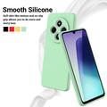 Custodia in silicone liquido con cinghia a mano per Xiaomi Redmi 17C - Verde