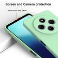 Custodia in silicone liquido con cinghia a mano per Xiaomi Redmi 17C - Verde