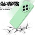 Custodia in silicone liquido con cinghia a mano per Xiaomi Redmi 17C - Verde