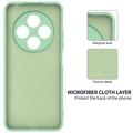 Custodia in silicone liquido con cinghia a mano per Xiaomi Redmi 17C - Verde