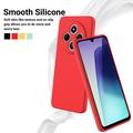 Custodia in silicone liquido con cinghia a mano per Xiaomi Redmi 17C - Rossa