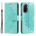 Custodia a portafoglio per Xiaomi Redmi A5 4G/Poco C71 serie Mandala - Verde