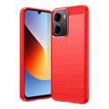 Custodia in TPU spazzolato per Xiaomi Redmi A7 Pro - Fibra di Carbonio