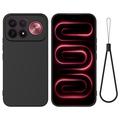 Custodia in silicone liquido con cinghia a mano per Xiaomi Redmi K100 Pro Max/Poco F9 Ultra