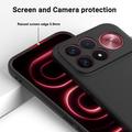 Custodia in silicone liquido con cinghia a mano per Xiaomi Redmi K100 Pro Max/Poco F9 Ultra - Nera