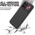 Custodia in silicone liquido con cinghia a mano per Xiaomi Redmi K100 Pro Max/Poco F9 Ultra - Nera