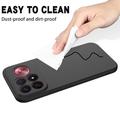 Custodia in silicone liquido con cinghia a mano per Xiaomi Redmi K100 Pro Max/Poco F9 Ultra - Nera