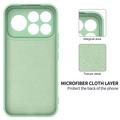 Custodia in silicone liquido con cinghia a mano per Xiaomi Redmi K100 Pro Max/Poco F9 Ultra - Verde