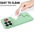 Custodia in silicone liquido con cinghia a mano per Xiaomi Redmi K100 Pro Max/Poco F9 Ultra - Verde