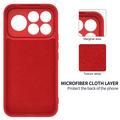 Custodia in silicone liquido con cinghia a mano per Xiaomi Redmi K100 Pro Max/Poco F9 Ultra - Rossa