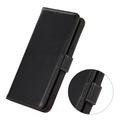 Custodia in pelle a portafoglio Xiaomi Redmi K100 Pro Max/Poco F9 Ultra con RFID - Nera