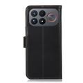 Custodia in pelle a portafoglio Xiaomi Redmi K100 Pro Max/Poco F9 Ultra con RFID - Nera
