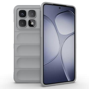 Cover in TPU Serie Rugged per Xiaomi Redmi K70 Ultra - Grigio Chiaro