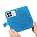 Custodia a portafoglio per Xiaomi Redmi K90/Poco F8 Pro serie Mandala - Blu