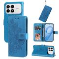 Custodia a portafoglio per Xiaomi Redmi K90/Poco F8 Pro serie Mandala - Blu