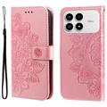 Custodia a portafoglio per Xiaomi Redmi K90/Poco F8 Pro serie Mandala - Rosa