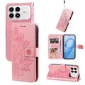 Custodia a portafoglio per Xiaomi Redmi K90/Poco F8 Pro serie Mandala - Rosa