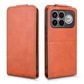 Xiaomi Redmi K90 Pro Max/Poco F8 Ultra Custodia verticale con supporto - Marrone